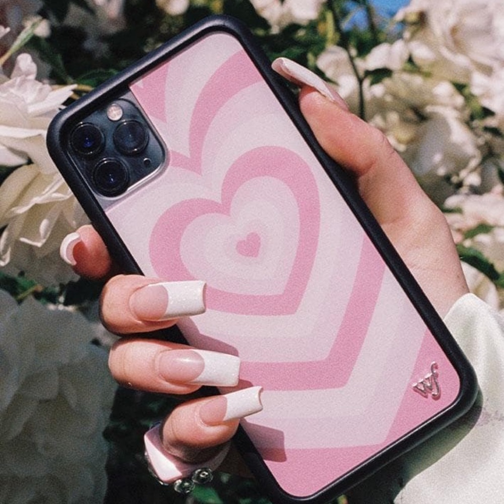 NWT WILDFLOWER PINK LATTE CASE